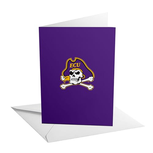 Desert Cactus East Carolina University Grußkarte Piraten ECU Einzelkarton mit Umschlag, Party, Feier, offizielles Lizenzprodukt (12,7 x 17,8 cm Karte A – Geburtstag) von Desert Cactus