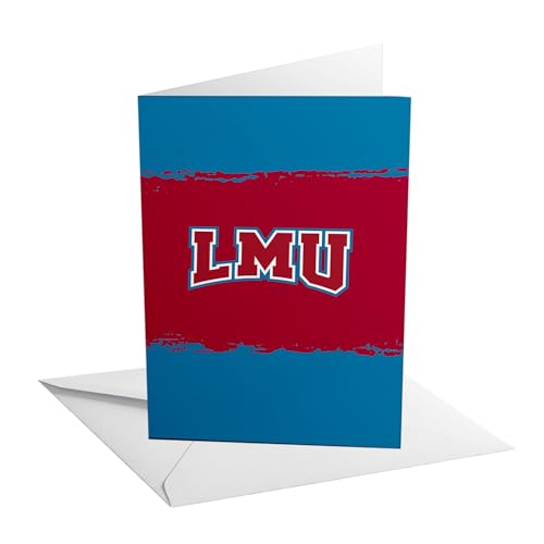 Desert Cactus Loyola Marymount University Grußkarte, 12,7 x 17,8 cm, Lions LMU, einzelner gefalteter Karton mit Umschlag, Party, Feier, offizielles Lizenzprodukt (12,7 x 17,8 cm, Karte B – Geburtstag) von Desert Cactus