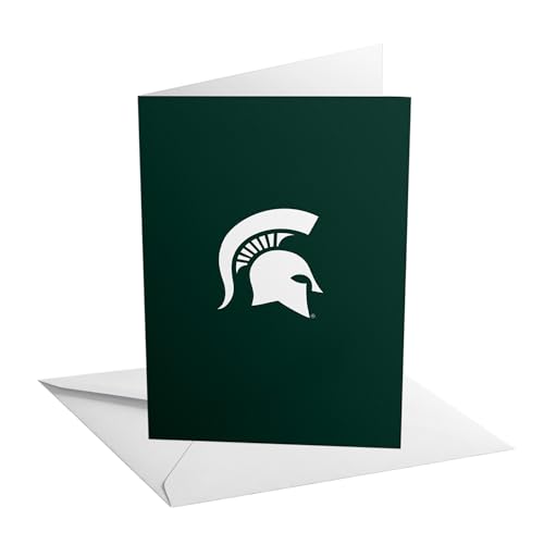 Desert Cactus Michigan State University Grußkarte, 12,7 x 17,8 cm, Spartans MSU, Einzelkarton mit Umschlag, Party, Feier, offizielles Lizenzprodukt (12,7 x 17,8 cm Karte A – Dankeschön) von Desert Cactus