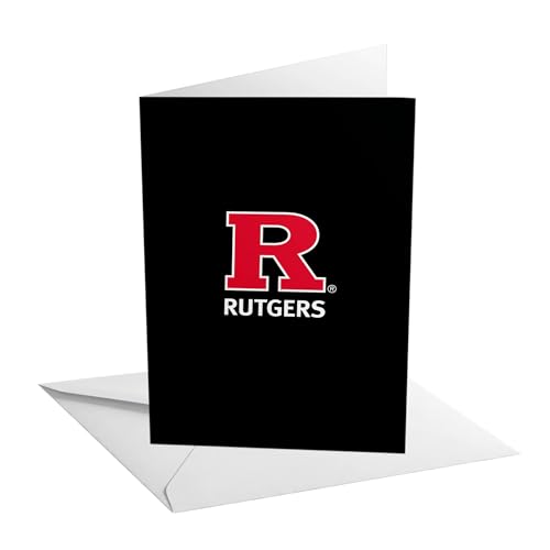 Desert Cactus Rutgers 12,7 x 17,8 cm Grußkarte State University of New Jersey RTX Single Folded Cardstock with Envelope Party Celebration Officially Licensed (5x7 Card A - Congrats) von Desert Cactus