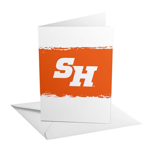 Desert Cactus Sam Houston State University Grußkarte, 12,7 x 17,8 cm, SHSU Bearkats, einzelner gefalteter Karton mit Umschlag, Party, Feier, offizielles Lizenzprodukt (12,7 x 17,8 cm Karte B von Desert Cactus