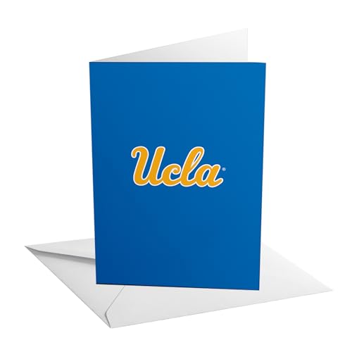 Desert Cactus UCLA Grußkarte, 12,7 x 17,8 cm, Universität von Kalifornien, Los Angeles Bruins, Einzelkarton mit Umschlag, Party, Feier, offizielles Lizenzprodukt (12,7 x 17,8 cm Karte A – Congrats) von Desert Cactus
