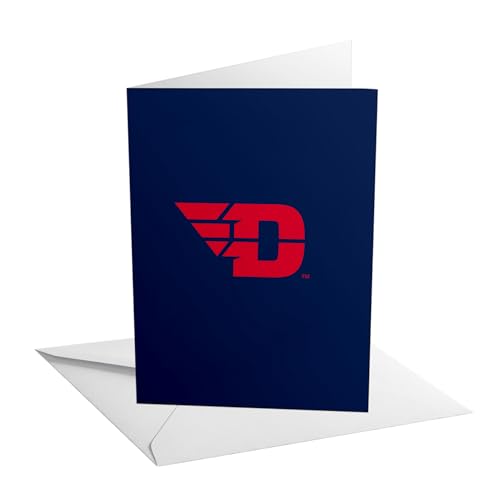 Desert Cactus University of Dayton Grußkarte, 12,7 x 17,8 cm, gefalteter Karton mit Umschlag, Party, Feier, offizielles Lizenzprodukt (12,7 x 17,8 cm Karte A – Congrats) von Desert Cactus