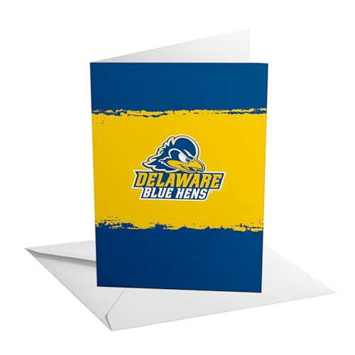 Desert Cactus University of Delaware Grußkarte, 12,7 x 17,8 cm, Motiv: blaue Hühner, UD, Einzelkarton mit Umschlag, Party, Feier, offizielles Lizenzprodukt (12,7 x 17,8 cm, Karte B – Geburtstag) von Desert Cactus