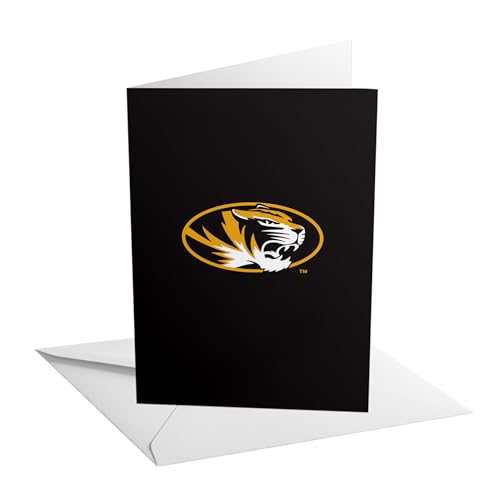 Desert Cactus University of Missouri Grußkarte, 12,7 x 17,8 cm, Mizzou Tigers, einzelner gefalteter Karton mit Umschlag, Party, Feier, offizielles Lizenzprodukt (12,7 x 17,8 cm Karte A – Dankeschön) von Desert Cactus