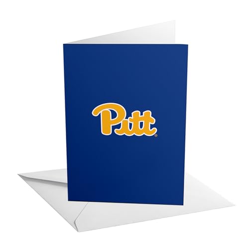 Desert Cactus University of Pittsburgh Grußkarte, 12,7 x 17,8 cm, Panthers Pitt, einzelner gefalteter Karton mit Umschlag, Party, Feier, offizielles Lizenzprodukt (12,7 x 17,8 cm Karte A – Geburtstag) von Desert Cactus