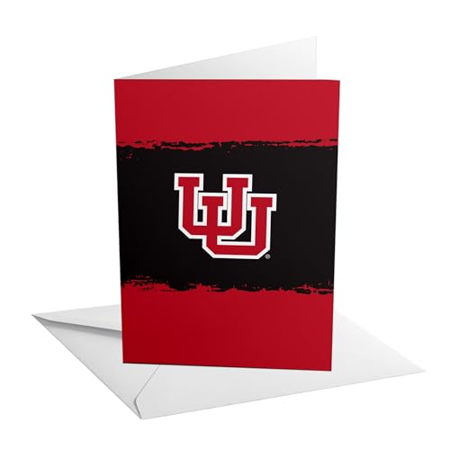 Desert Cactus University of Utah Grußkarte, 12,7 x 17,8 cm, gefalteter Karton mit Umschlag, Party, Feier, offizielles Lizenzprodukt (12,7 x 17,8 cm, Karte B – blanko) von Desert Cactus
