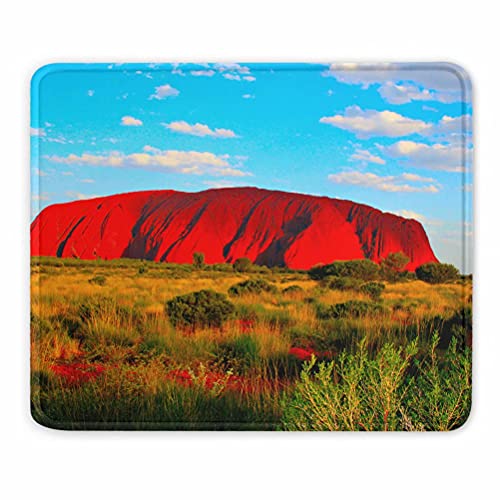 Australien Uluru Ayers Rock Mauspads Geschenk Souvenir 7,9 x 9,5 in 3mm Gummipad von Desert Eagle