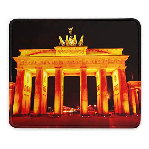 Deutschland Brandenburger Tor Berlin Mauspads Geschenk Souvenir 7,9 x 9,5 in 3mm Gummipad von Desert Eagle