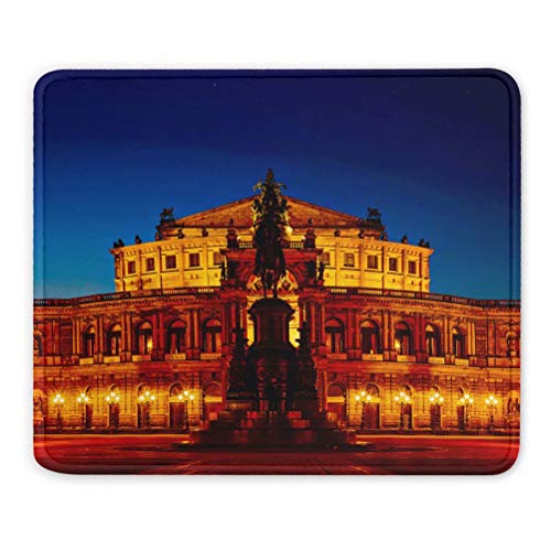 Deutschland Dresdner Semperoper Mauspads Geschenk Souvenir 7,9 x 9,5 in 3mm Gummipad von Desert Eagle