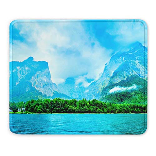 Deutschland Königssee Bayern Mauspads Geschenk Souvenir 7,9 x 9,5 in 3mm Gummipad von Desert Eagle