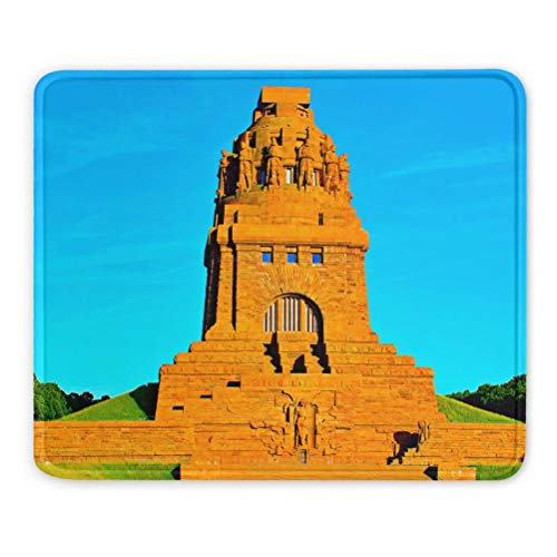 Deutschlanddenkmal Leipzig Mauspads Geschenk Souvenir 7,9 x 9,5 in 3mm Gummipad von Desert Eagle