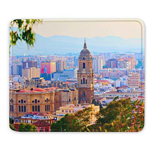 Spanien Malaga Kathedrale Mauspads Geschenk Souvenir 7,9 x 9,5 in 3mm Gummipad von Desert Eagle