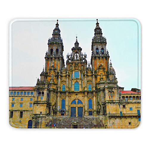 Spanien Santiago De Compostela Mauspads Geschenk Souvenir 7,9 x 9,5 in 3mm Gummipad von Desert Eagle
