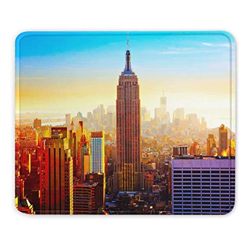 USA Amerika Empire State Building New York Mauspads Geschenk Souvenir 7,9 x 9,5 in 3mm Gummipad von Desert Eagle