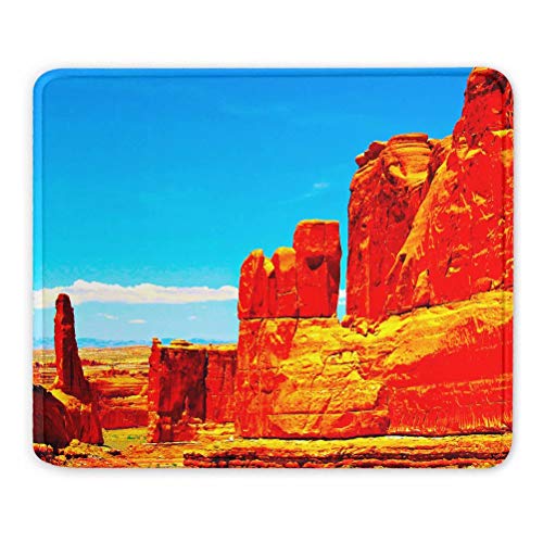 Usa America Arches National Park Mauspads Geschenk Souvenir 7,9 x 9,5 in 3mm Gummipad von Desert Eagle