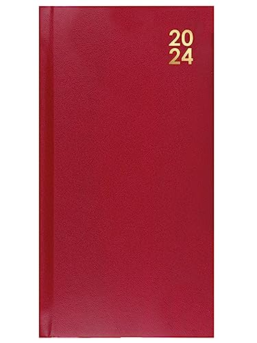 2026 Premium Slim Pocket Terminplaner Wochenansicht Hardcover Rot Schreibtisch Home Office Planer von Design Group