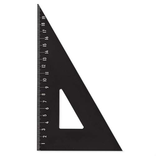 Design Letters Alu Dreieckslineal (Schwarz) 21 cm. von Design Letters