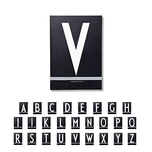 Design Letters Buchstaben Notizbuch A5 A-Z Schwarz | Nutzen Sie das unlinierte Notizbuch als Bullet Journal, 2024 Planer | Notizbuch A5 mit elastischem Verschlussband | 146 nummerierte Seiten Design Letters Buchstaben Notizbuch A5 A-Z Schwarz | Nutzen Sie das unlinierte Notizbuch als Bullet Journal, 2024 Planer | Notizbuch A5 mit elastischem Verschlussband | 146 nummerierte Seiten von Design Letters