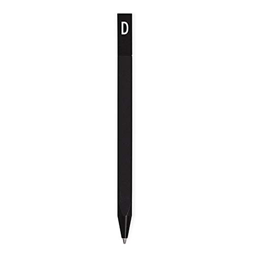 Design Letters Persönlicher stift (Schwarz) - D, Letter D, 70201201D von Design Letters