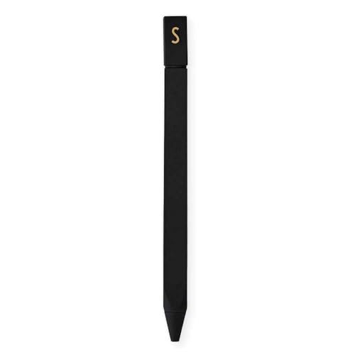 Design Letters SUIT UP - Persönlicher Stift (Schwarz), A-Z - S von Design Letters