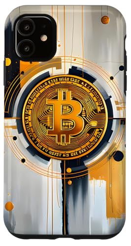 Bitcoin Artwork Modern Art Weiß und Gold Hülle für iPhone 11 Bitcoin Artwork Modern Art Weiß und Gold Hülle für iPhone 11 von Design by Bitcoin Canvas Art