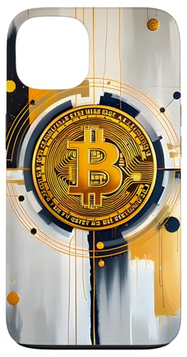 Bitcoin Artwork Modern Art Weiß und Gold Hülle für iPhone 13 Bitcoin Artwork Modern Art Weiß und Gold Hülle für iPhone 13 von Design by Bitcoin Canvas Art