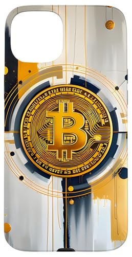 Bitcoin Artwork Modern Art Weiß und Gold Hülle für iPhone 15 Plus Bitcoin Artwork Modern Art Weiß und Gold Hülle für iPhone 15 Plus von Design by Bitcoin Canvas Art