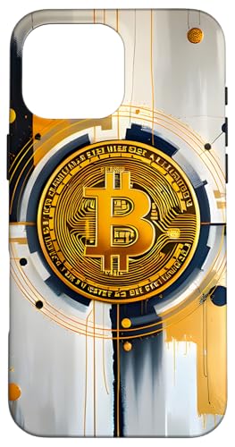 Bitcoin Artwork Modern Art Weiß und Gold Hülle für iPhone 16 Pro Max Bitcoin Artwork Modern Art Weiß und Gold Hülle für iPhone 16 Pro Max von Design by Bitcoin Canvas Art