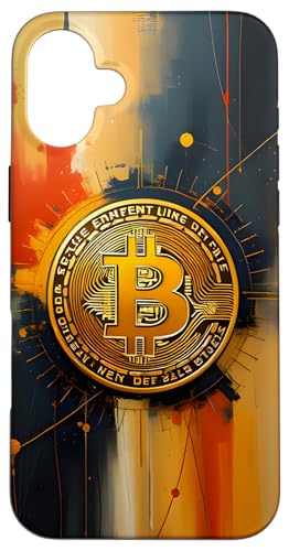 Goldener Bitcoin Colorful Modern Art Hülle für iPhone 16 Plus Goldener Bitcoin Colorful Modern Art Hülle für iPhone 16 Plus von Design by Bitcoin Canvas Art