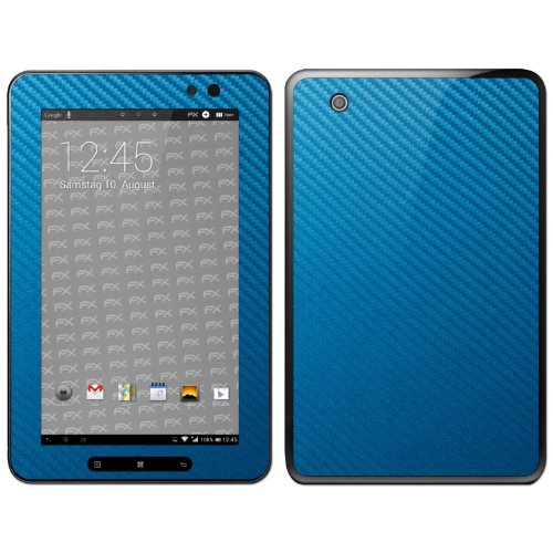 atFoliX FX-Carbon-Blue Designfolie für Lenovo IdeaPad Tablet A1 von Designfolien@FoliX