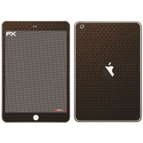 atFoliX FX-Honeycomb-Brown Designfolie für Apple iPad Mini von Designfolien@FoliX