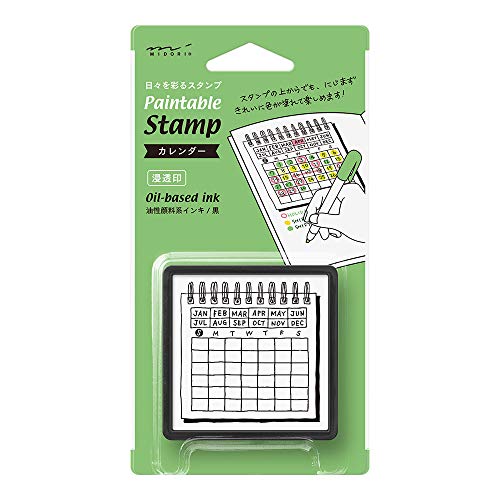 DESIGNPHIL 35399006 Midori Stempel Durchdringender Stempel Kalender Muster von Designphil