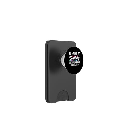 Id Rather Be Beading Beader Jewelry PopSockets PopWallet für MagSafe Id Rather Be Beading Beader Jewelry PopSockets PopWallet für MagSafe von Designs Handgemachter Schmuck Perlen Kunst