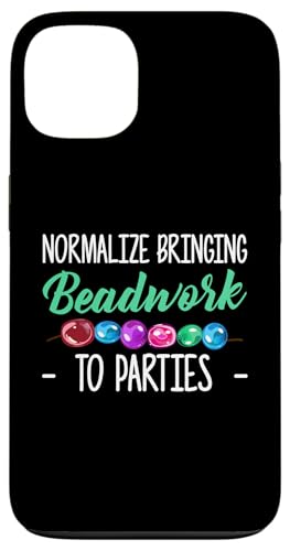 Normalize Bringing Beadwork To Parties Beading Hülle für iPhone 13 von Designs Handgemachter Schmuck Perlen Kunst