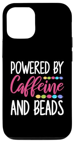 Powered By Caffeine And Beads Beading Beader Jewelry Hülle für iPhone 12/12 Pro Powered By Caffeine And Beads Beading Beader Jewelry Hülle für iPhone 12/12 Pro von Designs Handgemachter Schmuck Perlen Kunst