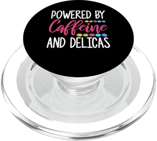 Powered By Caffeine And Delicas Beading Beader Jewelry PopSockets PopGrip für MagSafe Powered By Caffeine And Delicas Beading Beader Jewelry PopSockets PopGrip für MagSafe von Designs Handgemachter Schmuck Perlen Kunst