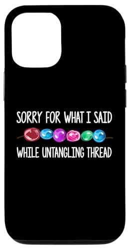 Sorry For What I Said While Untangling Thread Beading Hülle für iPhone 12/12 Pro Sorry For What I Said While Untangling Thread Beading Hülle für iPhone 12/12 Pro von Designs Handgemachter Schmuck Perlen Kunst