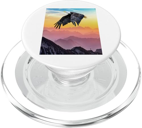 Adler Flying Patriotic PopSockets PopGrip für MagSafe Adler Flying Patriotic PopSockets PopGrip für MagSafe von Designs You Like