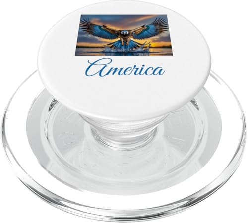 American Eagle Flying Patriotic PopSockets PopGrip für MagSafe von Designs You Like