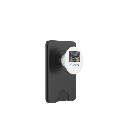 American Eagle Flying Patriotic PopSockets PopWallet für MagSafe American Eagle Flying Patriotic PopSockets PopWallet für MagSafe von Designs You Like