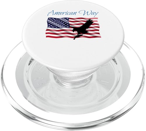 American Way Eagle Flying Patriotic PopSockets PopGrip für MagSafe American Way Eagle Flying Patriotic PopSockets PopGrip für MagSafe von Designs You Like