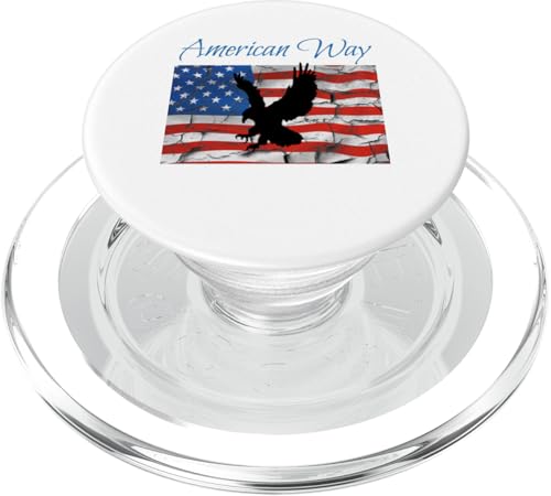 American Way Eagle Flying Patriotic PopSockets PopGrip für MagSafe American Way Eagle Flying Patriotic PopSockets PopGrip für MagSafe von Designs You Like