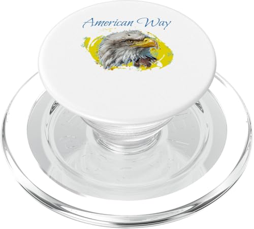 American Way Eagle Flying Patriotic PopSockets PopGrip für MagSafe American Way Eagle Flying Patriotic PopSockets PopGrip für MagSafe von Designs You Like