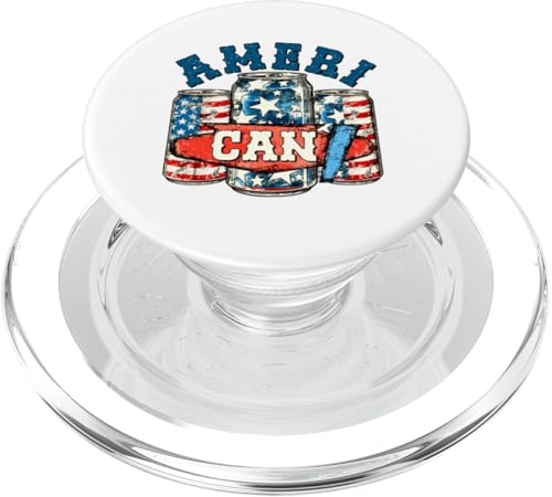Amerikanische Bierdose 4. Juli Patriotischer Unabhängigkeitstag PopSockets PopGrip für MagSafe Amerikanische Bierdose 4. Juli Patriotischer Unabhängigkeitstag PopSockets PopGrip für MagSafe von Designs You Like