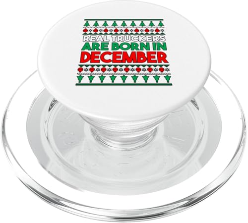 Echte Trucker werden im Dezember geboren PopSockets PopGrip für MagSafe von Designs You Like