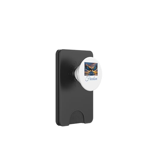 Freedom Eagle Flying Patriotic PopSockets PopWallet für MagSafe von Designs You Like