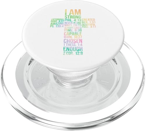 Ich bin stark, fähig, Auserwählt genug, Bibelverse, Heilige Schriften PopSockets PopGrip für MagSafe Ich bin stark, fähig, Auserwählt genug, Bibelverse, Heilige Schriften PopSockets PopGrip für MagSafe von Designs You Like