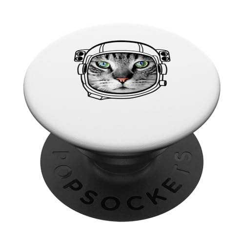 Katze Astronaut PopSockets Klebender PopGrip von Designs You Like