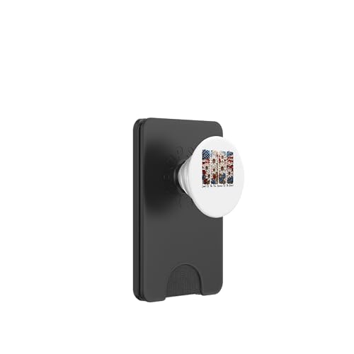 Land of the Free Because of the Brave 4. Juli PopSockets PopWallet für MagSafe von Designs You Like